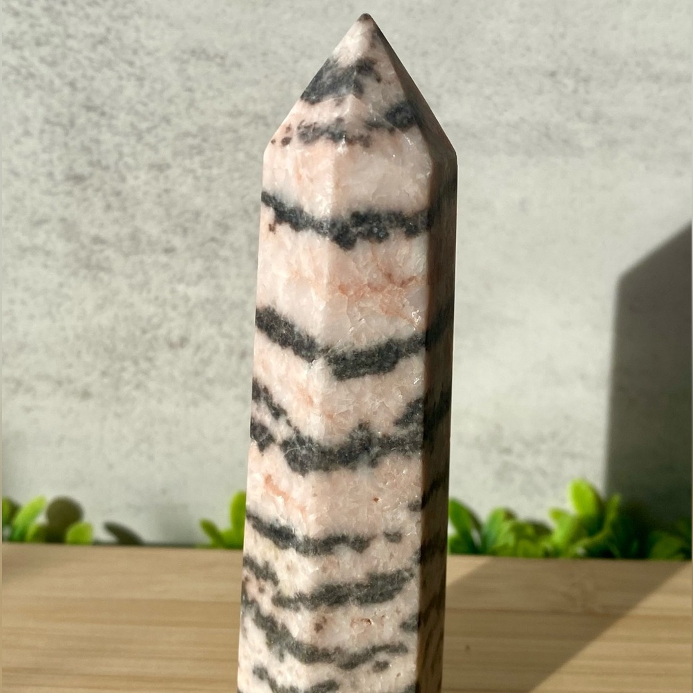 Pink Zebra Calcite Tower